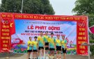 Vận động viên thị trấn Lang Chánh tham gia giải việt dã huyện Lang Chánh năm 2024